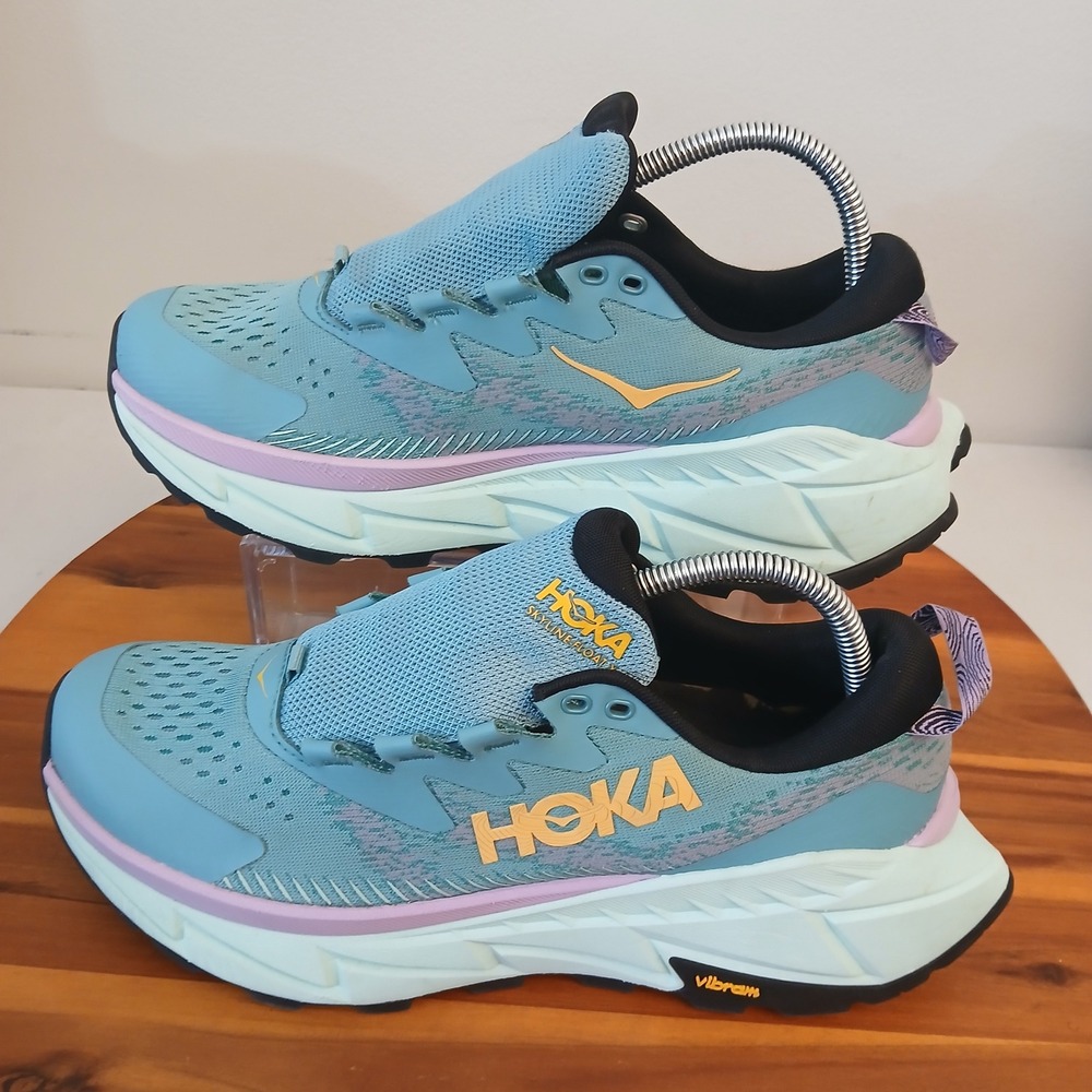 Hoka Skyline-Float X Womens 10 Blue Running Shoes Sneakers 1143430 OMSO